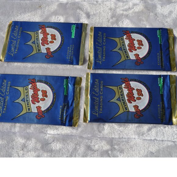 Rainbow Foods DAVE WINFIELD Limited Edition cards 4Packs 1993 4 cards each one - Picture 2 of 7